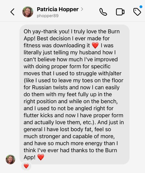 DM screenshot · form and strength progress