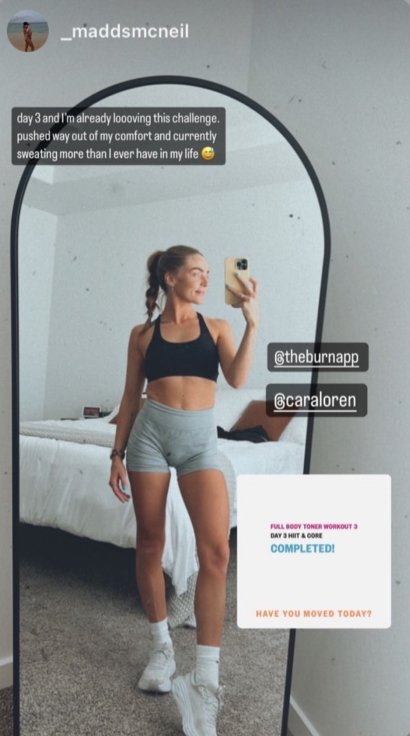 IG story · _maddsmcneil, day 3